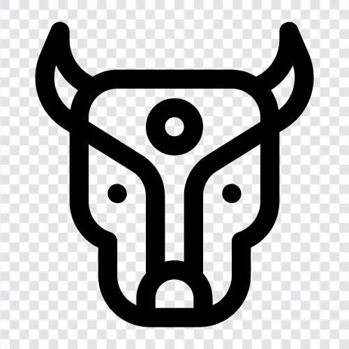 Rinder, Rindfleisch, Rindfleischproduktion, Landwirtschaft symbol