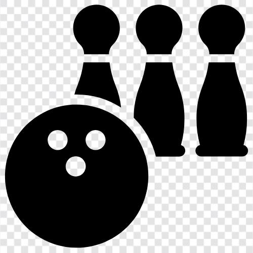 Bowling topları, Eğlence için bowling, Rekreasyon için bowling, Spor için bowling ikon svg