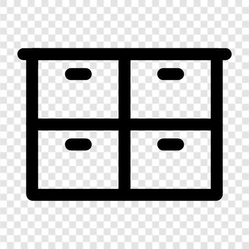 kutular, cabinet, closet, attic ikon svg