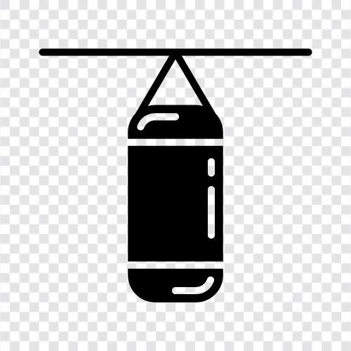 Boxing Bag, Heavy Bag, Fitness Bag, Workout Bag icon svg