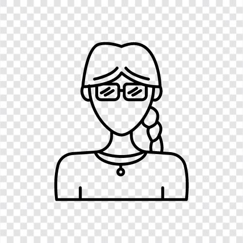 Braids, Hair, Women, Hair Braid Woman icon svg