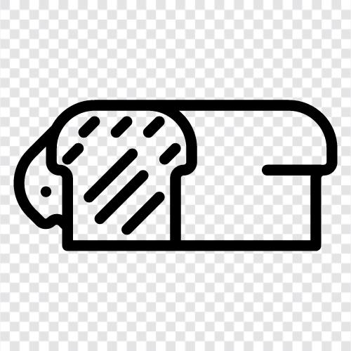 bread, slice, butter, jam icon svg