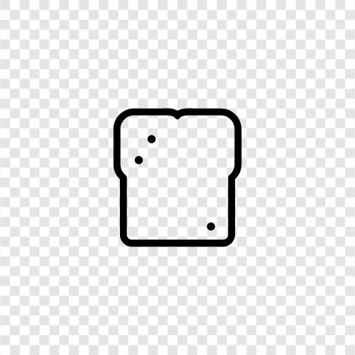 bread, sliced bread, toast, breakfast icon svg