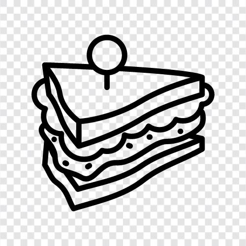 Breakfast Sandwich, Grilled Cheese Sandwich, Ham and Cheese Sandwich, Veggie icon svg