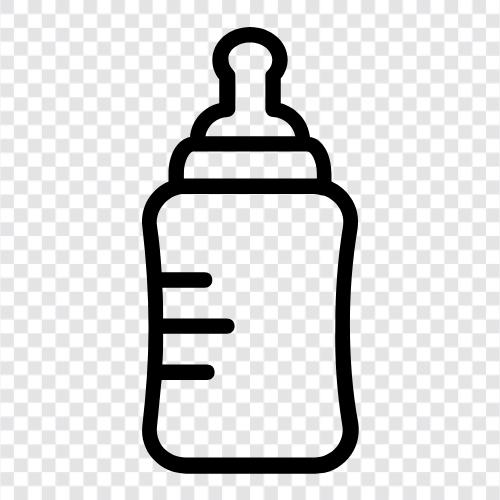 грудное вскармливание, формула, детское питание, кормление бутылками Значок svg