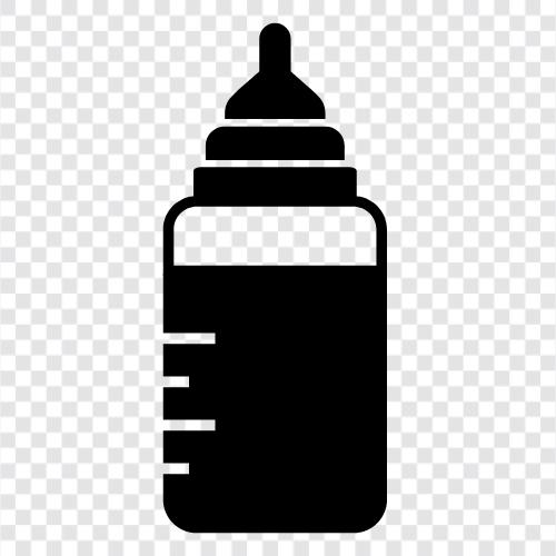 грудное вскармливание, формула, соски, детская бутылка Значок svg