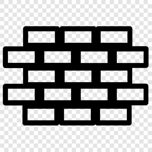 brick, wall, barrier, security icon svg