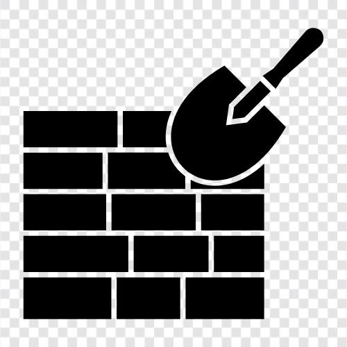 brick, wall, construction, building icon svg