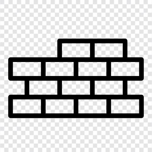 brick, stone, mortar, drywall icon svg