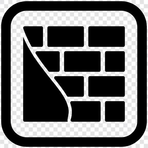 brick, wall, building, construction icon svg