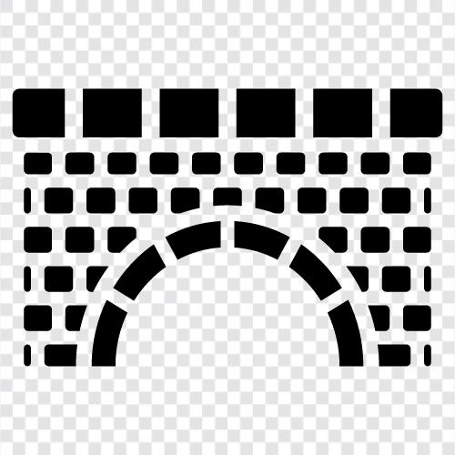 köprü, tarihî köprü, yaya köprüsü, brick köprüsü ikon svg