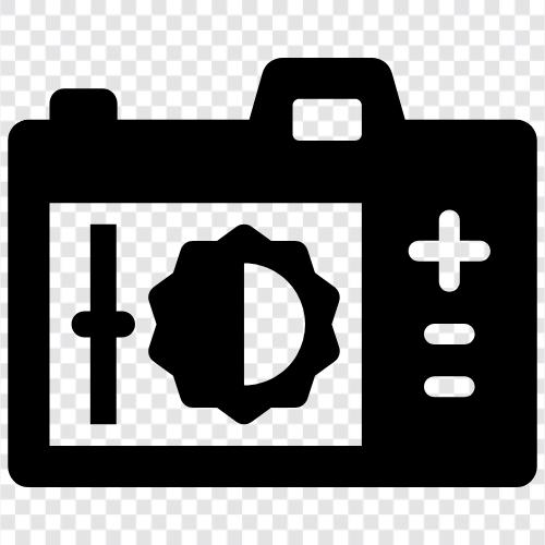 brightness, screen brightness, camera settings, camera light icon svg