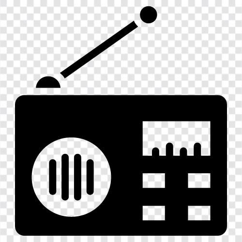 Rundfunk, Frequenzen, Signale, Radio symbol