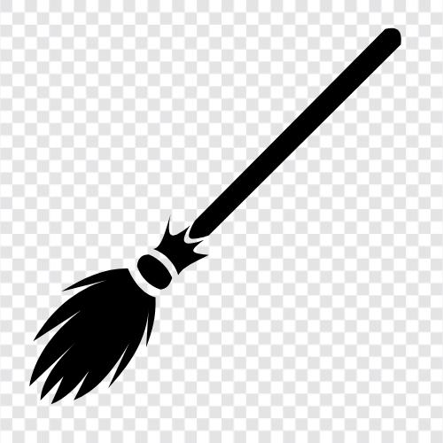 broomstick, floor, sweep, cleaning icon svg