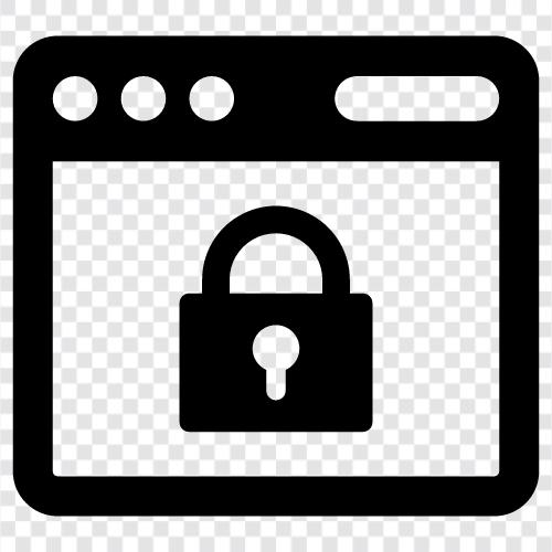 browser security tips, browser security features, computer security, online security icon svg