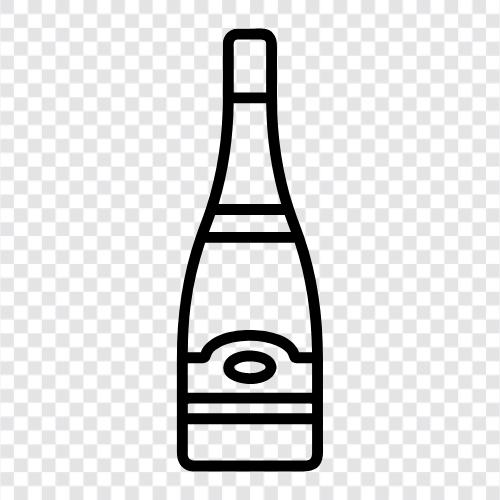 bubbly, sparkling wine, sparkling grape juice, wine icon svg