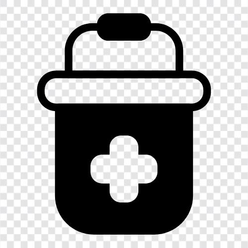 bucket for emergencies, bucket for when the, emergency bucket icon svg