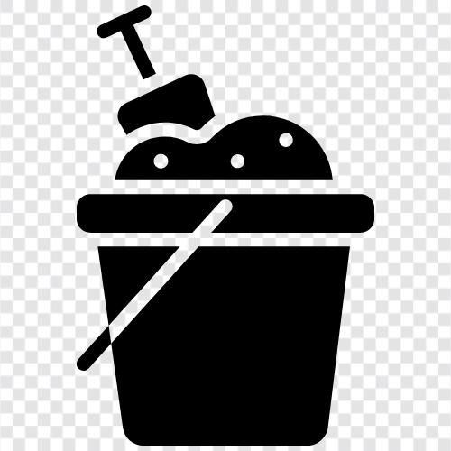 buckets, sand, sanding, sanding block icon svg