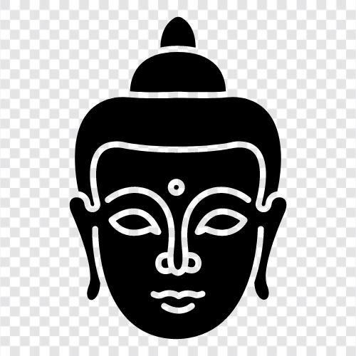 Buddhist, Buddha, deity, statue icon svg