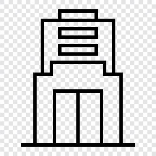 building, skyscraper, construction, engineering icon svg