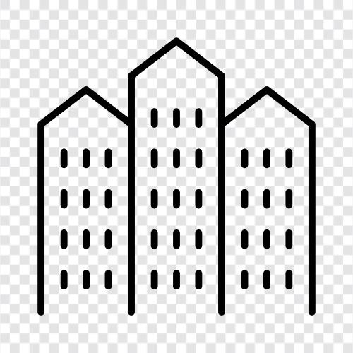 buildings, cityscape, view, skyline photos icon svg