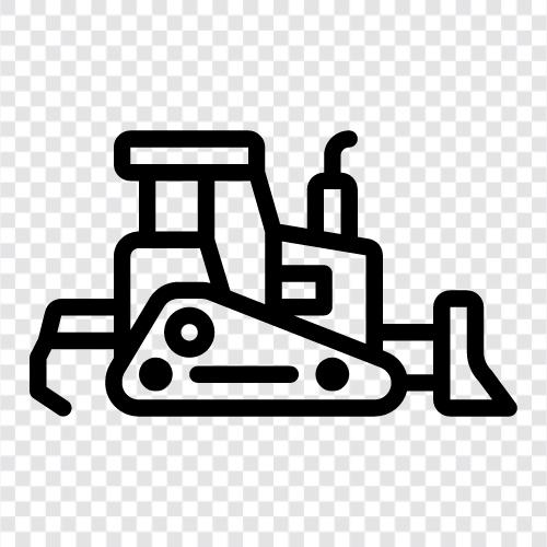 bulldozer, construction, bulldozers, heavy equipment icon svg