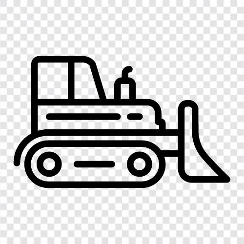 bulldozer, demolition, construction, earthmoving icon svg