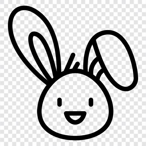 Кроличьи уши, кролик хвост, костюм кролика, тапочки кролика Значок svg