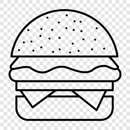 Burger, Essen, Restaurant, Fast Food symbol