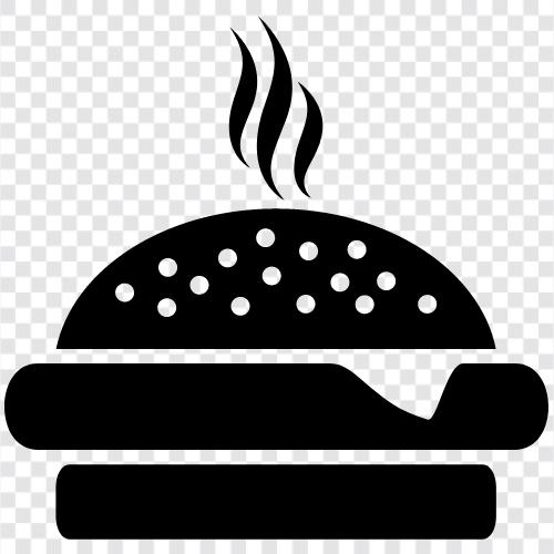 Burger, Hamburger Joint, Hamburger Restaurant, Hamburger Rezept symbol