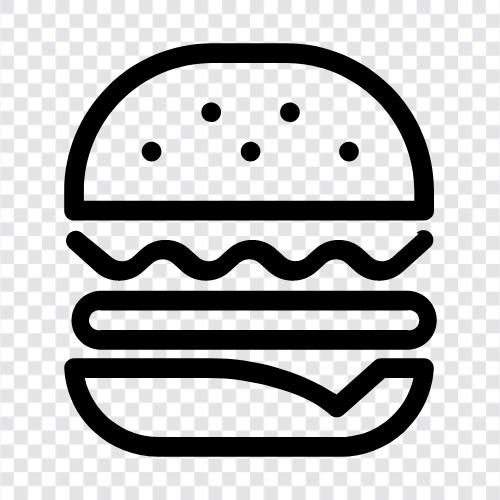 burgers, food, fast food, American icon svg