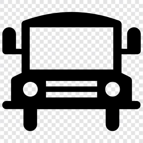 Bus, School, Transportation, Children icon svg