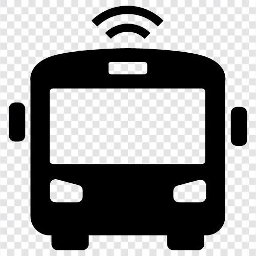 Busort, Buslinie, Bushaltestelle, Busplan symbol