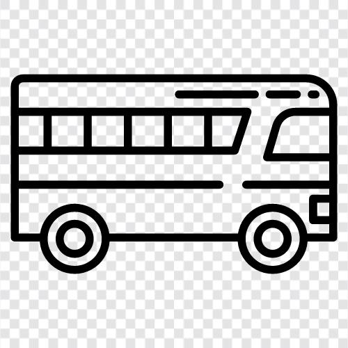 otobüs tarifesi, otobüs durağı, otobüs güzergahı, otobüs şirketi ikon svg