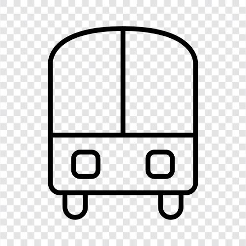 Bushaltestelle, Buslinie, Busticket, Busfahrplan symbol