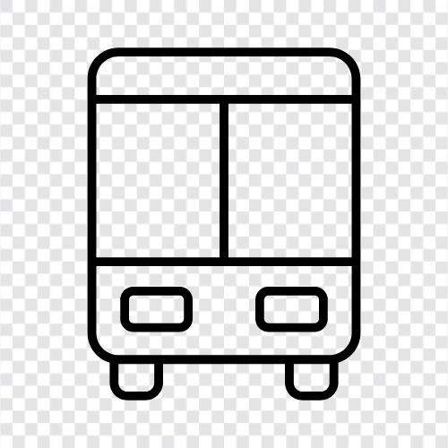 Bushaltestelle, Buslinie, Busfahrplan, Bus symbol