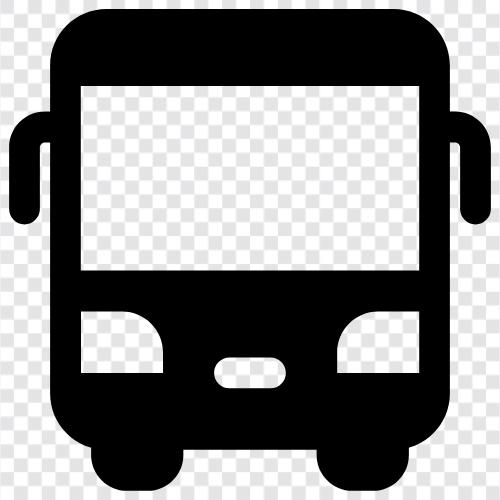 Bushaltestelle, Buslinie, Bus symbol