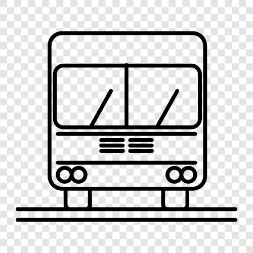 Bushaltestelle, Buslinie, Bussystem, Bus symbol