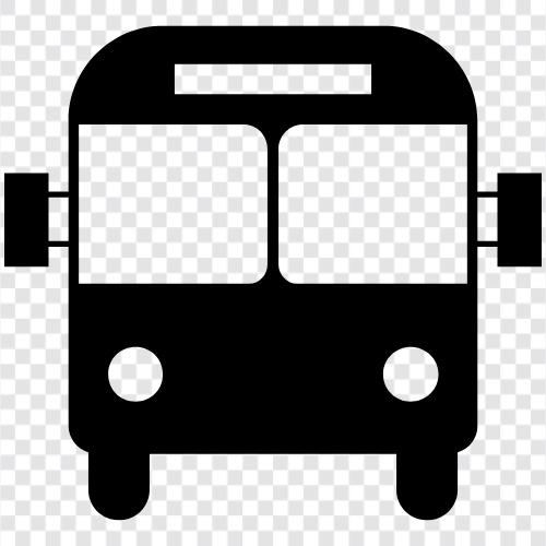 Bushaltestelle, Busspur, Buslinie, Bus symbol