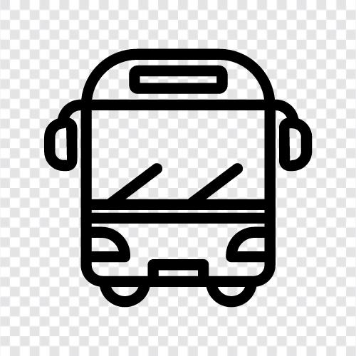 bus stop, bus route, bus timetable, bus stop near me icon svg