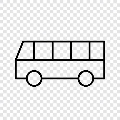 Bushaltestelle, Buslinie, Busfahrplan, Bus symbol
