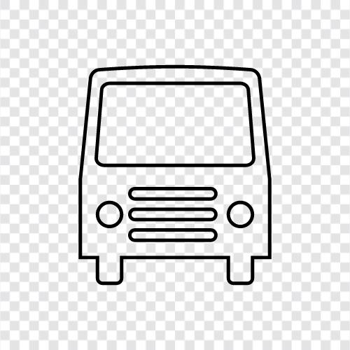 bus stops, bus routes, bus schedule, Bus icon svg