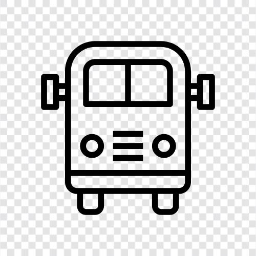 bus, coach, transportation, travel icon svg