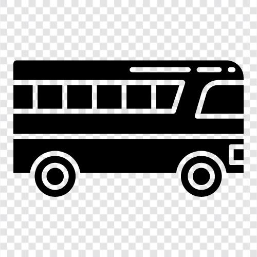 Bus, Verkehrsmittel, öffentliche Verkehrsmittel, Routen symbol
