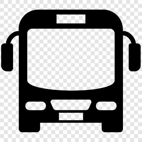 Bus, Bushaltestelle, Busbahnhof, Buslinie symbol