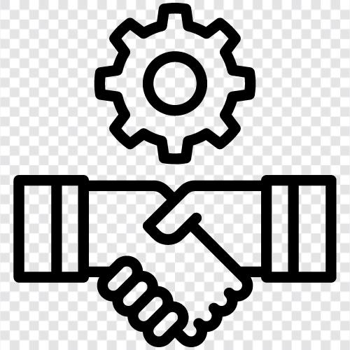 Geschäft, Verhandlungen, Verträge, Vereinbarungen symbol