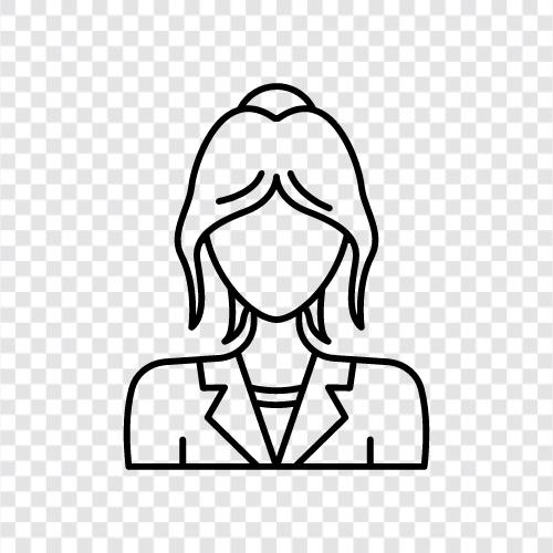 business woman, professional woman, career woman, successful woman icon svg