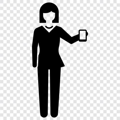 Geschäftsfrauen, Frauen in der Geschäftswelt, Geschäftsfrau symbol