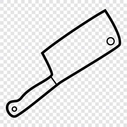 butcher knife, kitchen knife, kitchen cleaver, cleaver icon svg