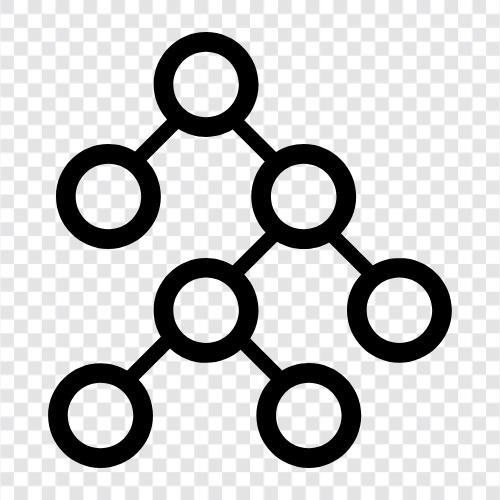 Bynary, binary tree, binary search tree, data structure icon svg